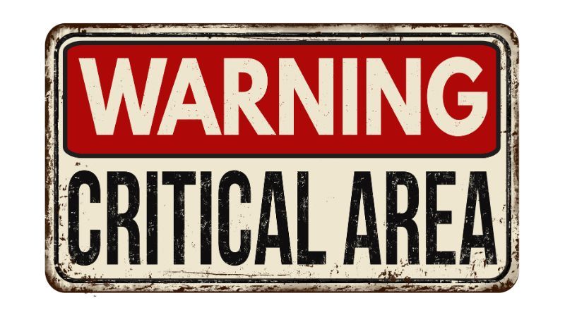 Illustration of a red Critical area warning sign-Curse Words In Turkish To Sound Like A Native-Lingopie